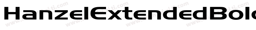 HanzelExtendedBold B字体转换